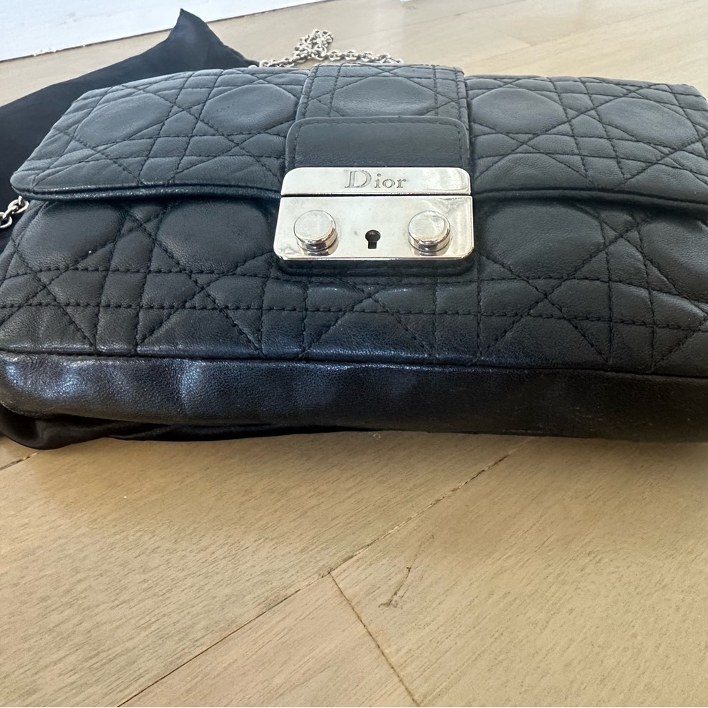 Dior Black Quilted Shoulder Bag with Chain Strap - Picture 2 of 5